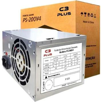 FONTE ATX 200W PS-200V4 SEM CABO C3TECH