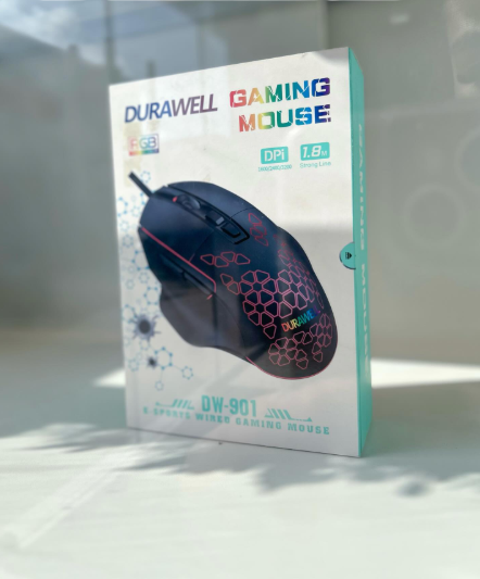 MOUSE GAMER OPTICO RGB USB 2.0 FIO 1.8M 3200DPI 6 BOTOES DW-901 DURAWELL