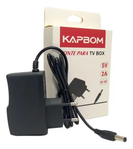 FONTE TV BOX 5V/2A (110-220V) PLUG P4 KAP-1181 KAPBOM