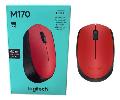 MOUSE WIRELESS M170 VERMELHO LOGITECH