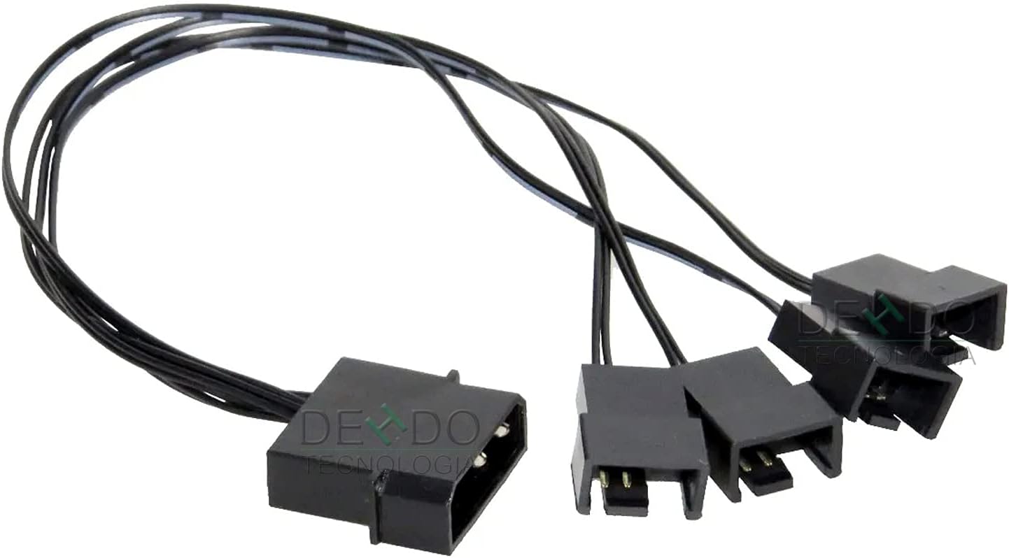 CABO ADAPTADOR DE ENERGIA MOLEX 1 SATA X 4 SAIDA PARA COOLER FAN CM-14 DEX