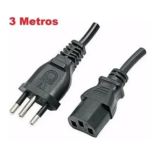 CABO DE FORCA TRIPOLAR 3M (3X0,75MM) 10A X-CELL XC-CF-05
