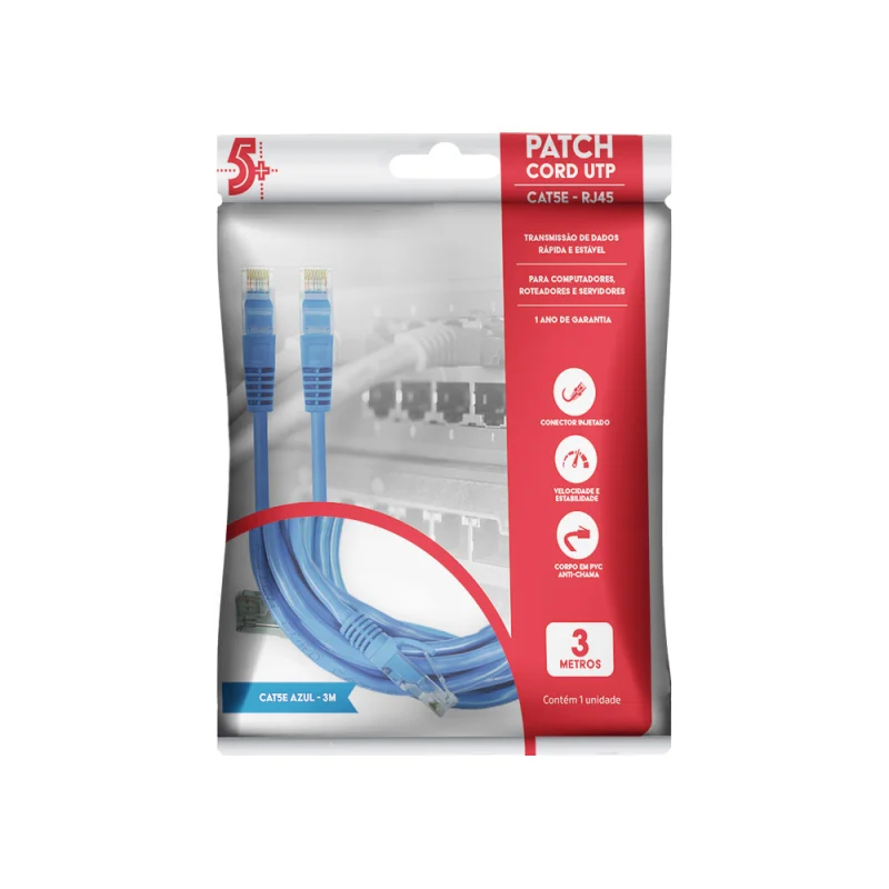 CABO DE REDE CAT6 3M MBTECH GB51233