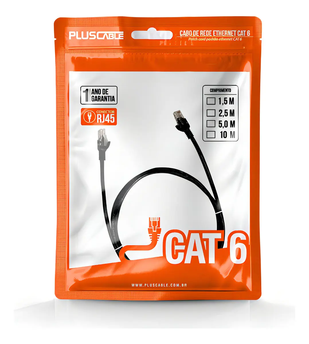 CABO DE REDE CAT6E 5.0M PC-ETH6E5001 PLUS CABLE