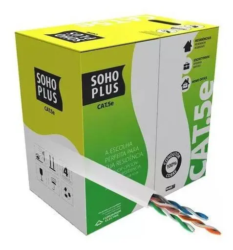 CABO DE REDE UTP CAT5E BRANCO 74017 SOHOPLUS