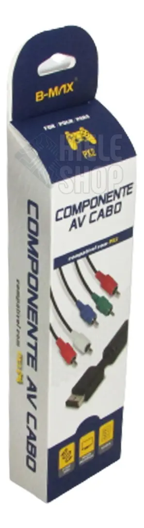 CABO DE VIDEO PS1, PS2 E PS3 VIDEOCOMPONENTE B-MAX BM236