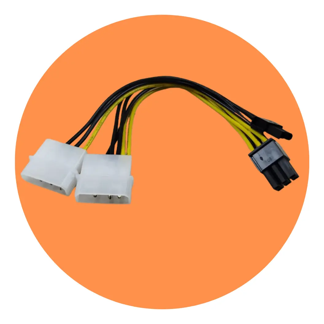 CABO MOLEX ADAPTADOR DE ENERGIA PCI-E 6+2 PINOS X IDE ENERGIA CM-12 DEX