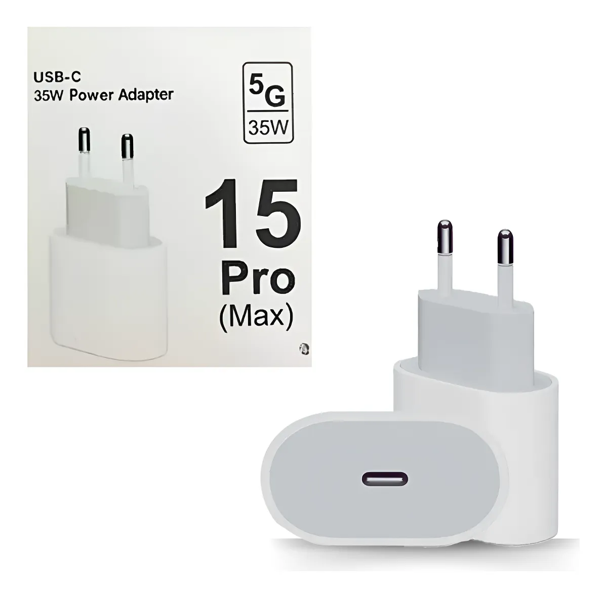 CARREGADOR DE CELULAR FONTE IPHONE USB-C 15 PRO MAX 35W