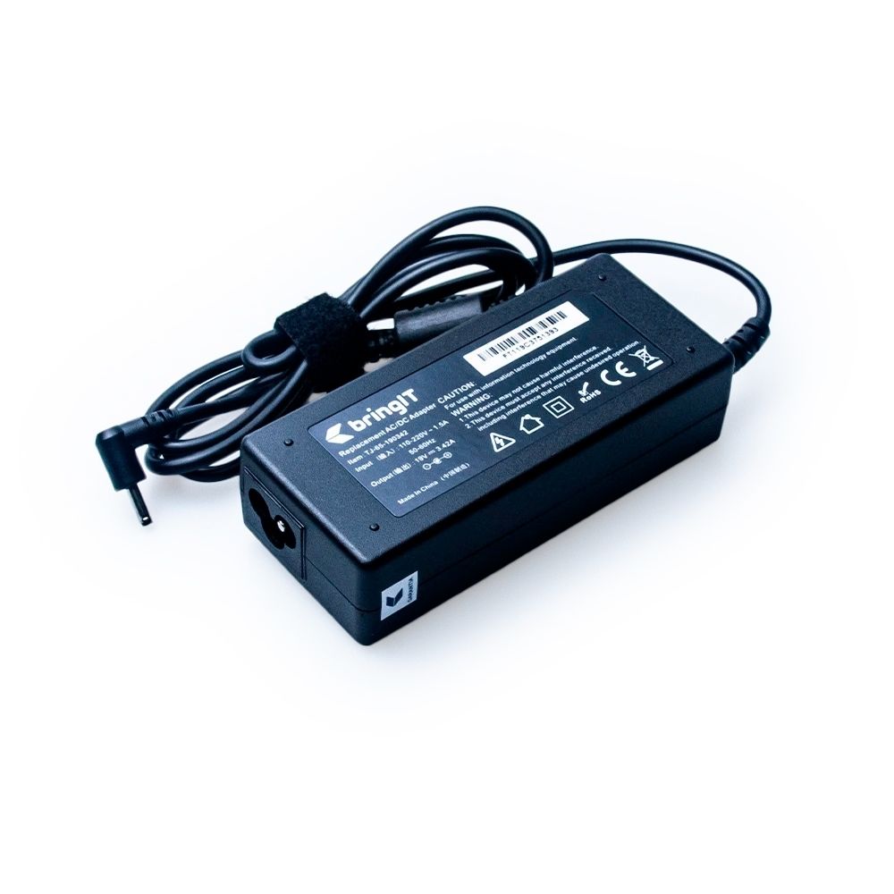 CARREGADOR DE NOTEBOOK COMPATIVEL C/ACER ASPIRE PLUG(3.0 X 1.1MM) 90º 19V 2.37A 65W