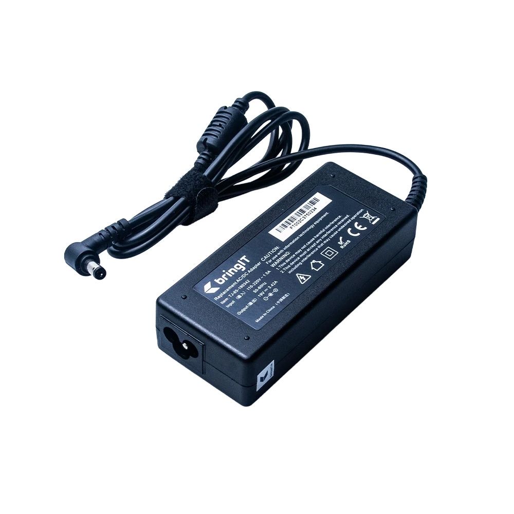 CARREGADOR DE NOTEBOOK COMPATIVEL C/ACER PLUG: 5.5 X 1.7MM 90º 19V 3.42A AC-10 GRASEP