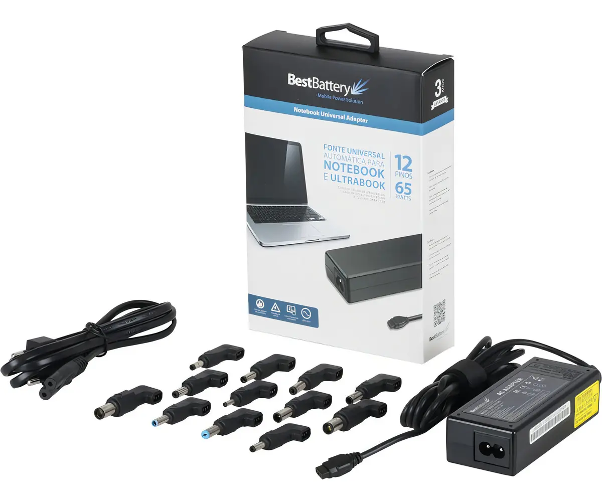 CARREGADOR NOTEBOOK POSITIVO BB20-PO20-B 20V 3.25A 65W 5.5X2.5MM BESTBATTERY