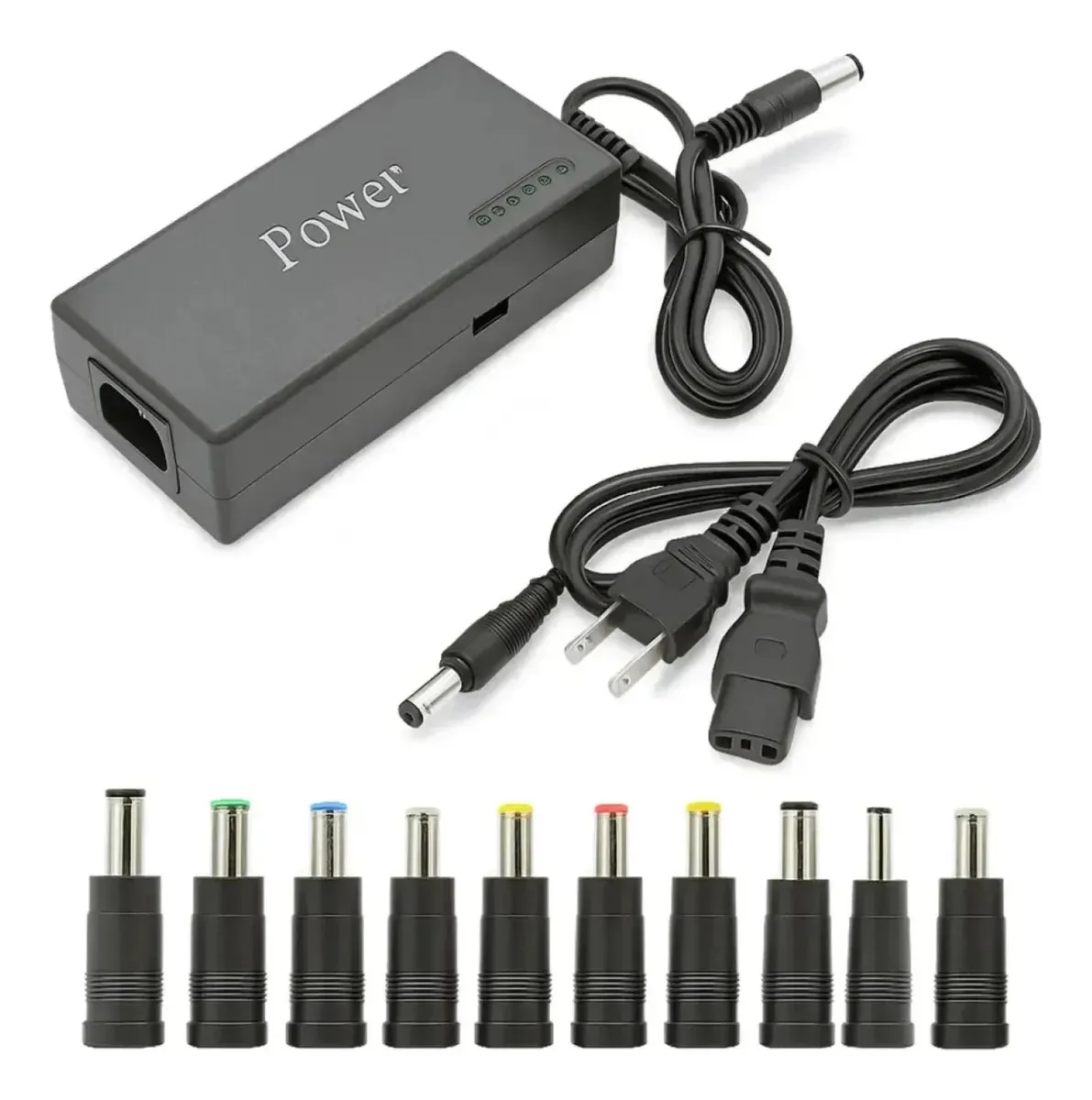 CARREGADOR NOTEBOOK UNIVERSAL REGULADA 12~24V 9 PLUGUES BIVOLT LE-2562 IT-BLUE