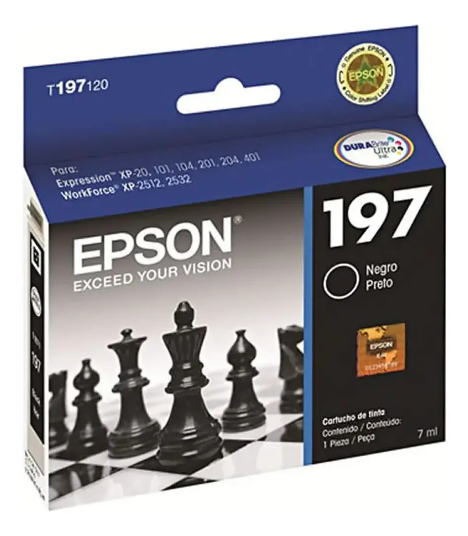 CARTUCHO DE TINTA T197120-AL PRETO 8 ML EPSON