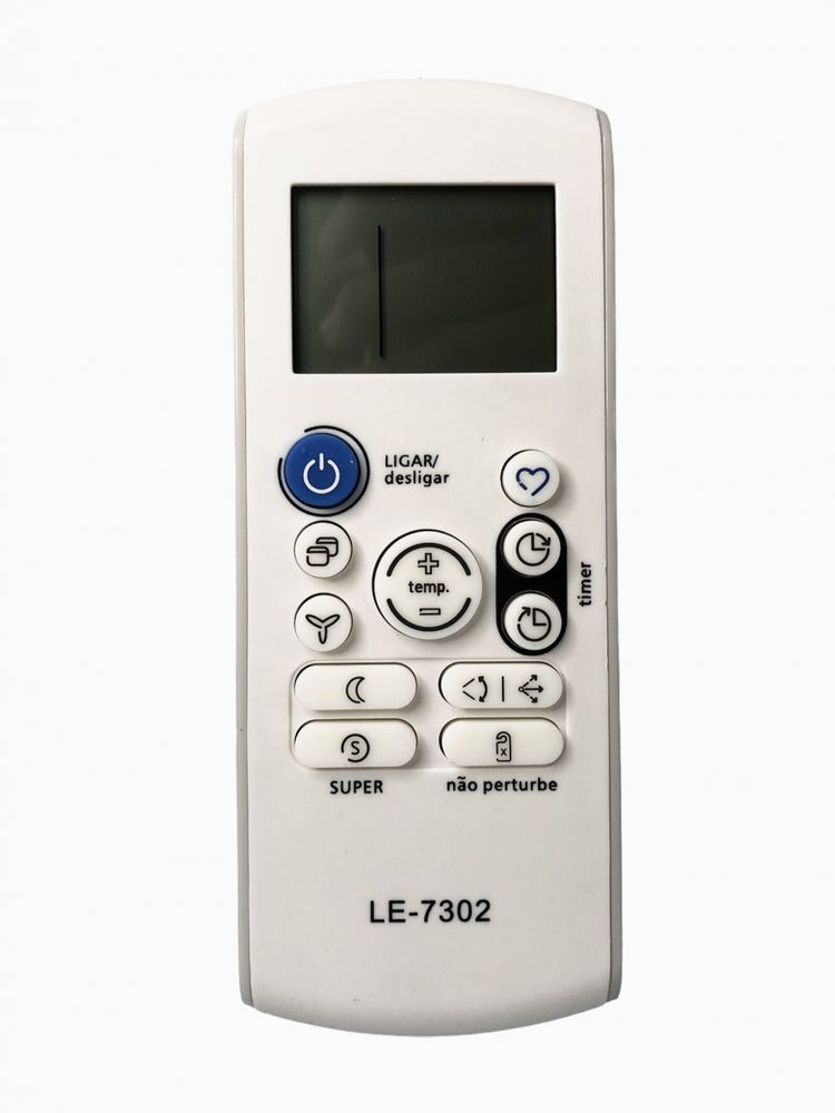 CONTROLE DE AR CONDICIONADO SPRINGER MIDEA CARRIER RG57B/BGE LE-7302