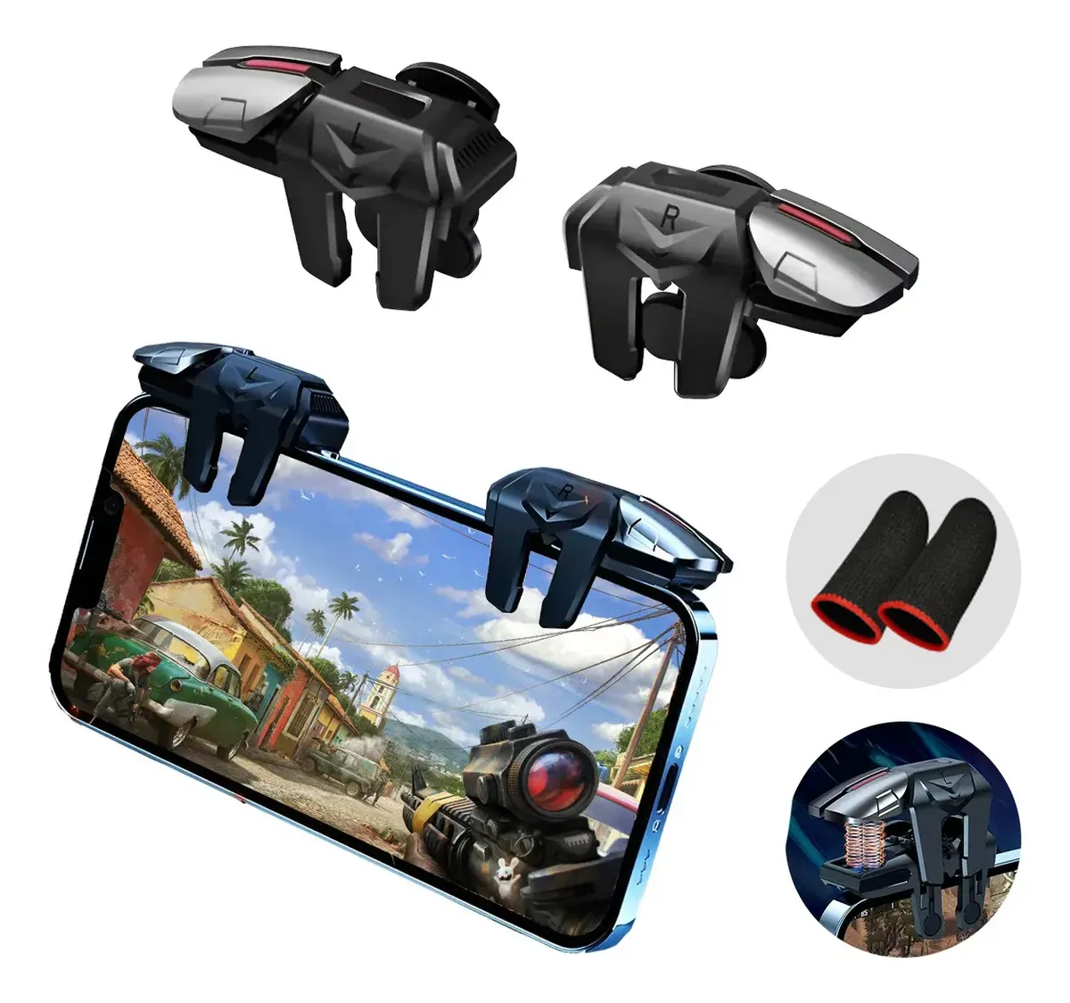 CONTROLE GAMEPAD CELULAR GATILHO L1 R1