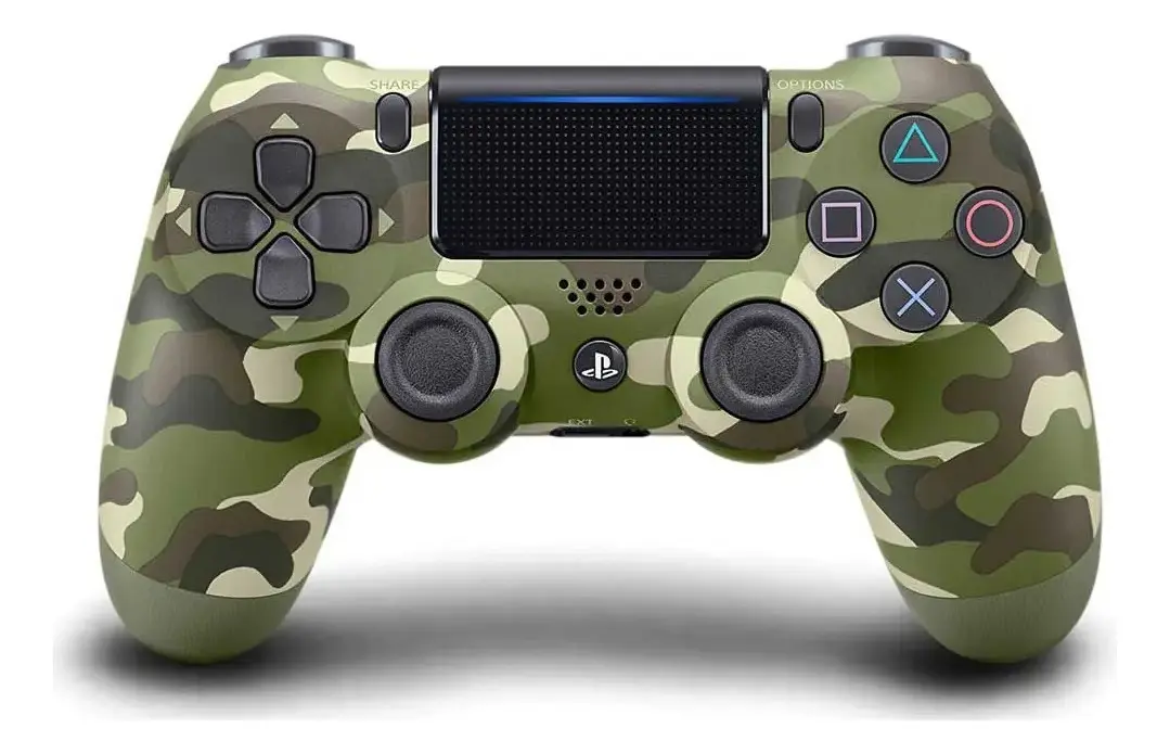 CONTROLE JOYPAD DUAL SHOCK PRETO PS-PC-S SEM FIO VERDE