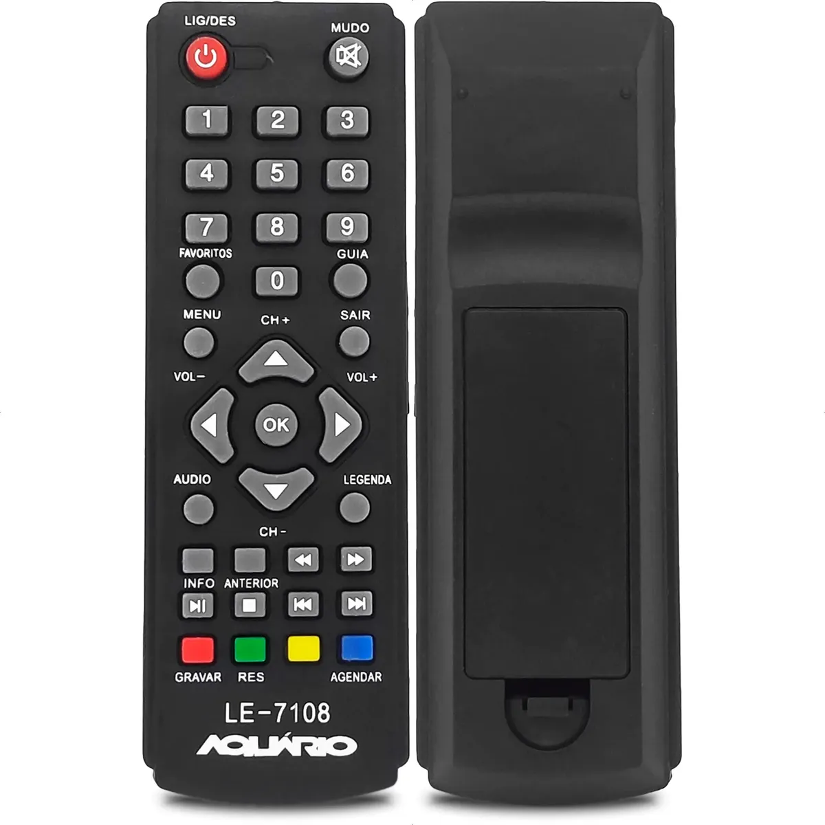 CONTROLE REMOTO TV CONVERSOR DIGITAL AQUARIO SKY-9088