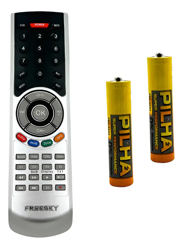 CONTROLE REMOTO TV RECEPTOR FREE SKY SKY-7023