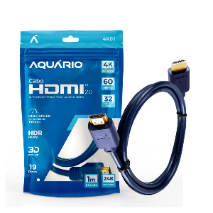 CABO HDMI 2.0 4K UTRA HD 1M 19 PINOS AQUARIO 4K01