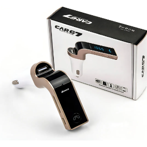 TRANSMISSOR BLUETOOTH FM TF AUX USB 5V 1A CARG7