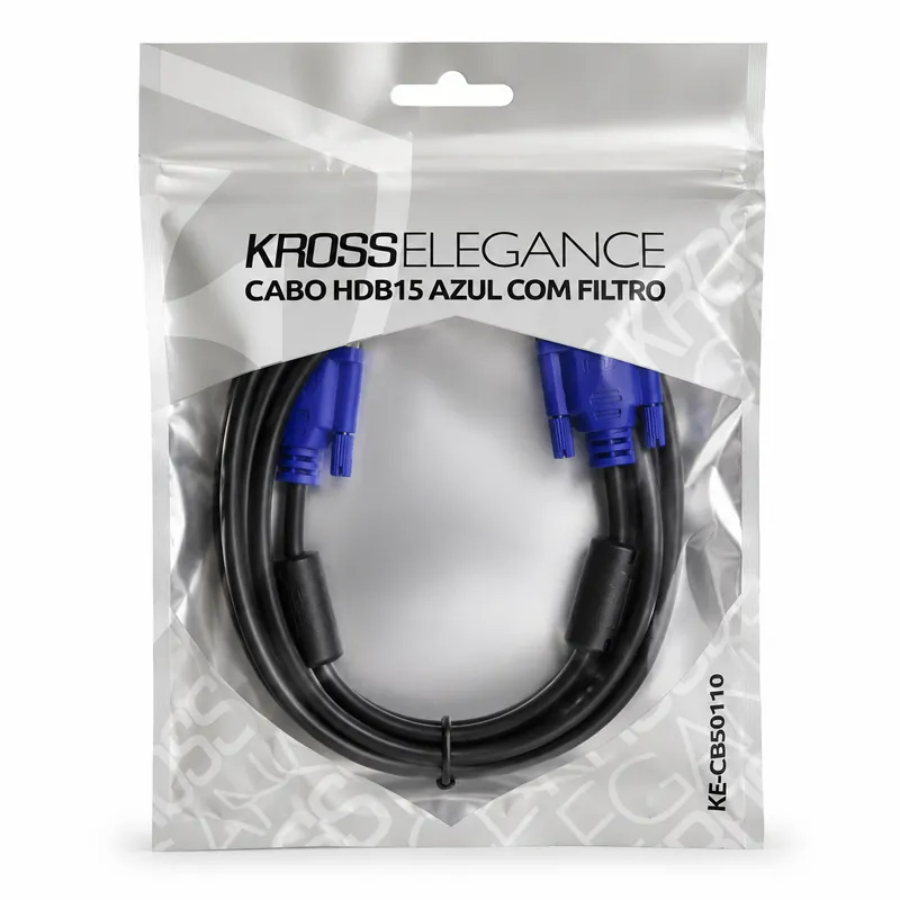 CABO VGA PARA MONITOR 1.8M KE-CBS0110 KROSS ELEGANCE