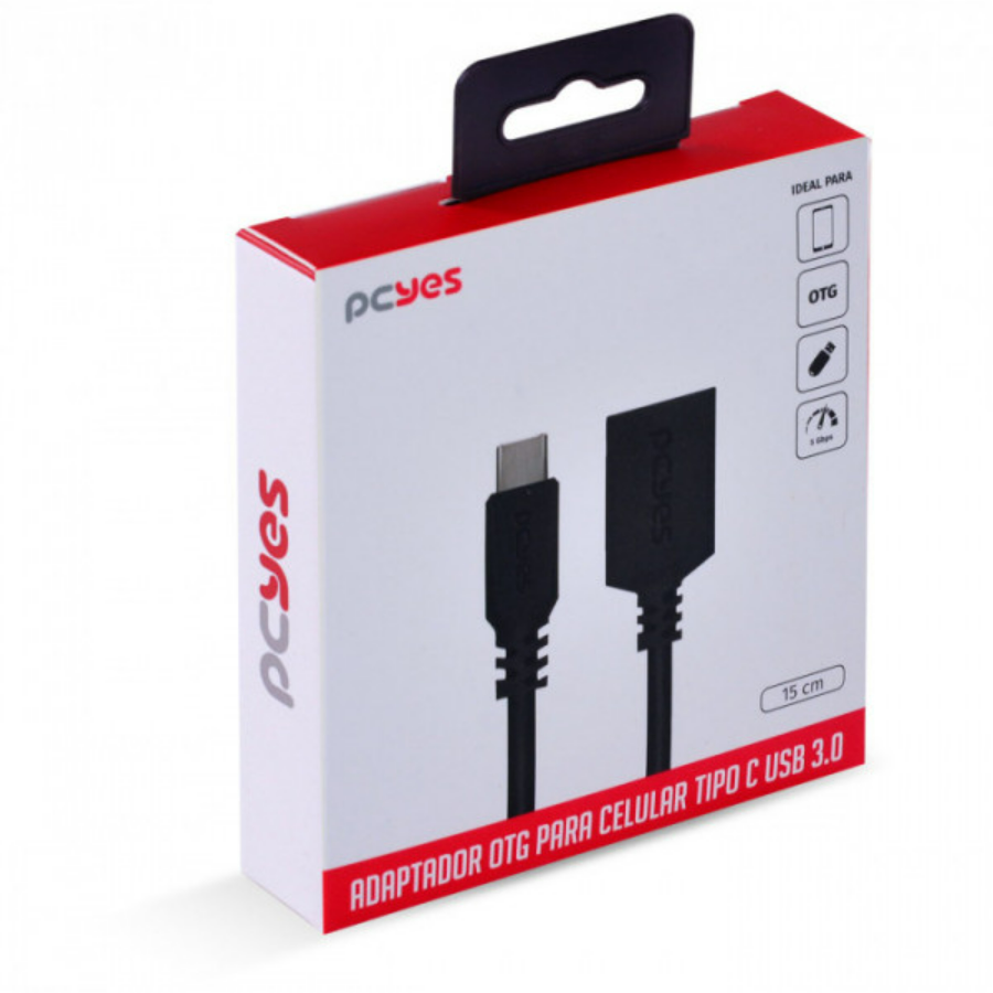 ADAPTADOR OTG TIPO C PARA USB A 3.0 P3AMUP-15 PCYE