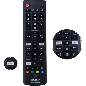CONTROLE REMOTO TV SMART LG AKB75675304 LE-7260/VC-A8244 LELONG