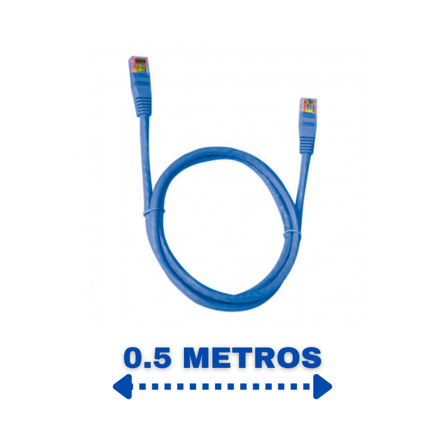 CABO DE REDE CAT5E 0.5M CAT5E05BL PATCH CORD PLUSCABLE