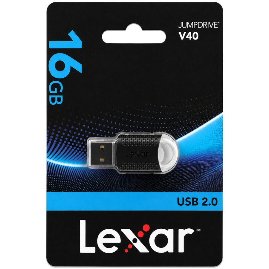 PENDRIVE 16GB JUMPDRIVE V40 USB 2.0(LJDV40-16GAB) LEXAR