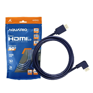 CABO HDMI 2.0 4K UTRA HD 2M 19 PINOS 90 AQUARIO 4K902