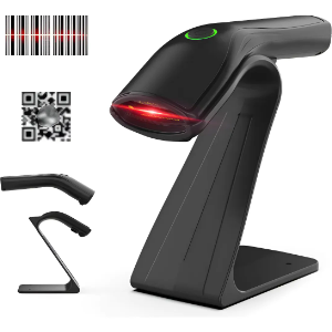LEITOR DE CÓDIGO DE BARRAS USB 1D 2D QR + SUPORTE FIXO