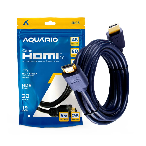 CABO HDMI 2.0 4K UTRA HD 5M 19 PINOS AQUARIO 4K05