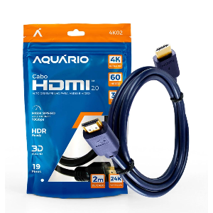 CABO HDMI 2.0 4K UTRA HD 2M 19 PINOS AQUARIO 4K02