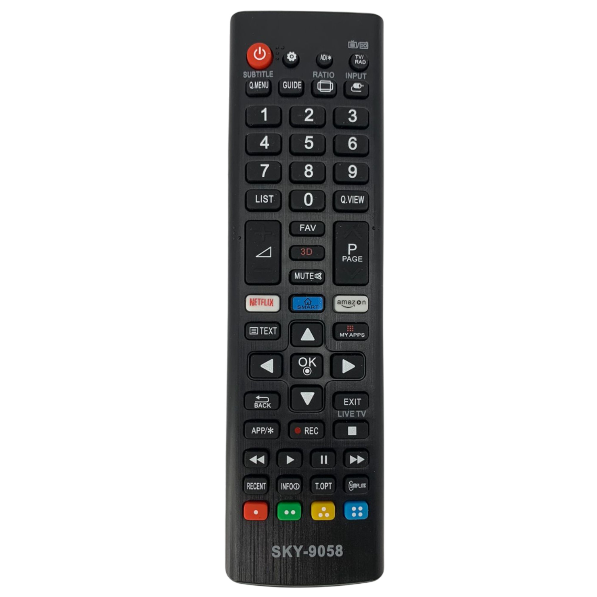 CONTROLE REMOTO TV SMART LG NETFLIX/AMAZON LE-7261/SKY-9058/LHS-9058