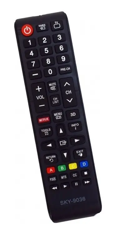 CONTROLE REMOTO TV SMART NETFLIX LE-7096 SKY-9036 MAXX-9036