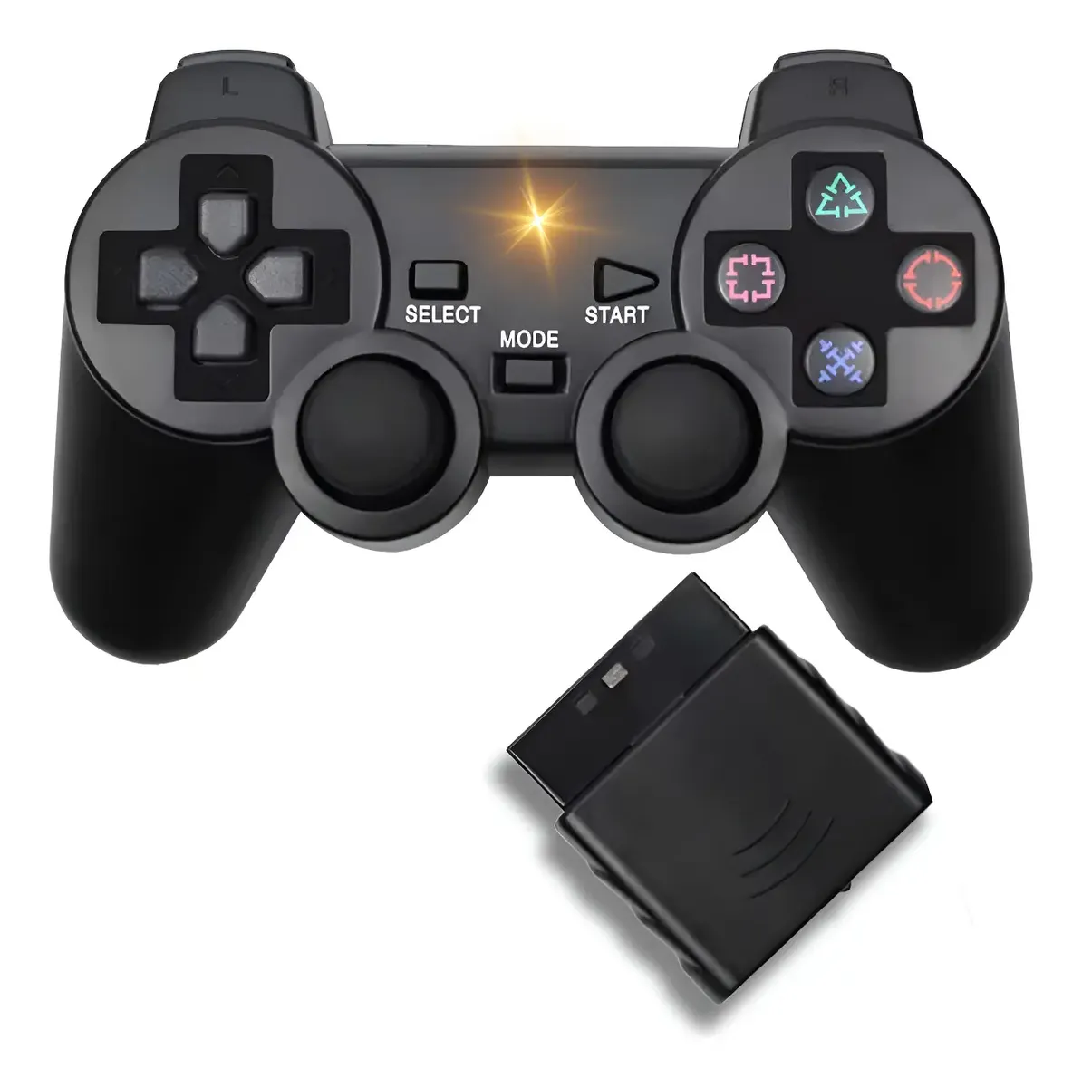 CONTROLE VIDEOGAME PS2 PLAY2 SEM FIO PLAYGAME