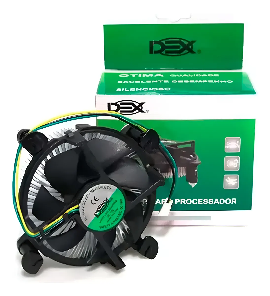 COOLER PROCESSADOR 87X84 18MM 1155 1156 775 DX-7115 DEX