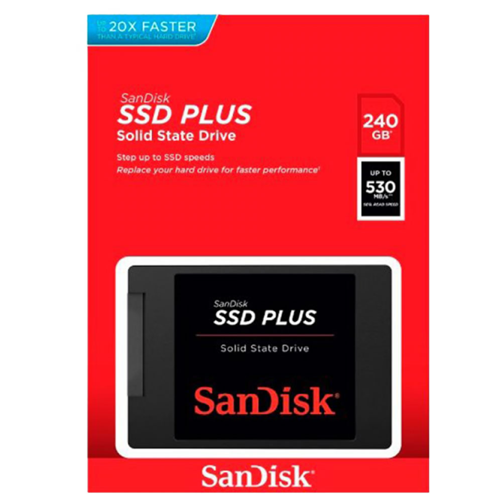 HD SSD SANDISK 240GB SATA III PLUS 2,5 SDSSDA-240G-G26
