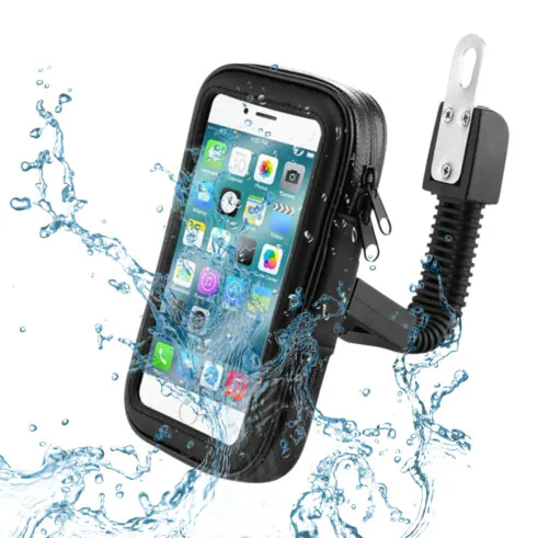 SUPORTE DE CELULAR ATE 5.5" PARA MOTO A PROVA D'AGUA COM USB KP-7005
