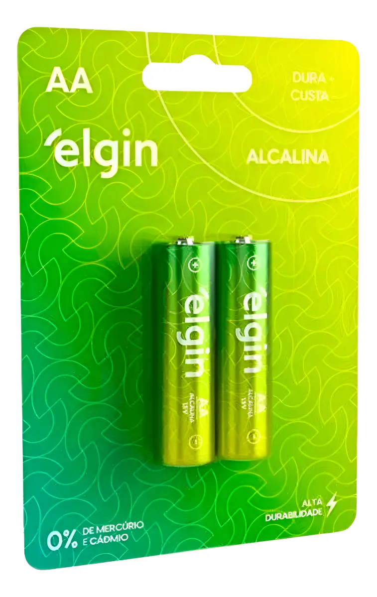 PILHA ALCALINA AA LR6 1.5V 2 UNIDADES 82152 ELGIN