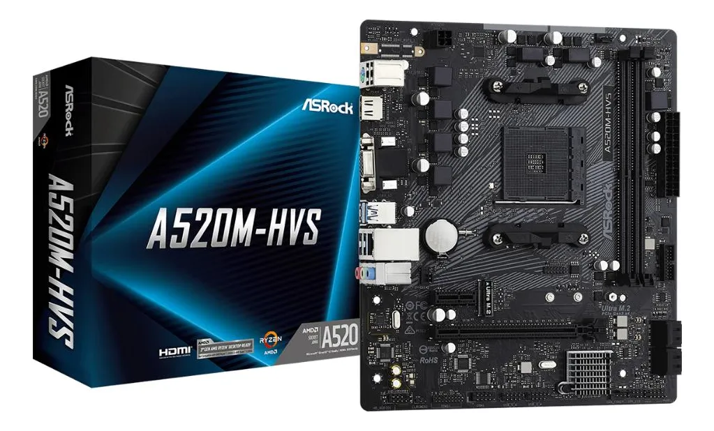 PLACA MAE A520M-HVS AM4 DDR4 ASROCK