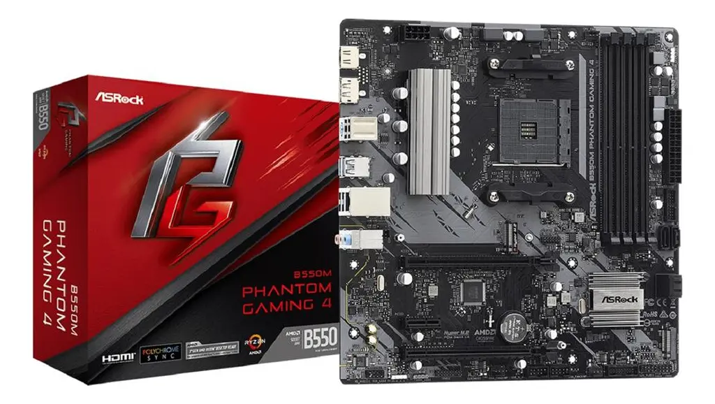 PLACA MAE AMD RYZEN 5000 A520M PHANTOM GAMING 4 ASROCK