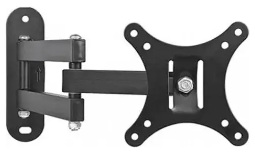 SUPORTE BI-ARTICULADO DE METAL PARA TV 10 A 32 POLEGADAS ECOODA EC10070