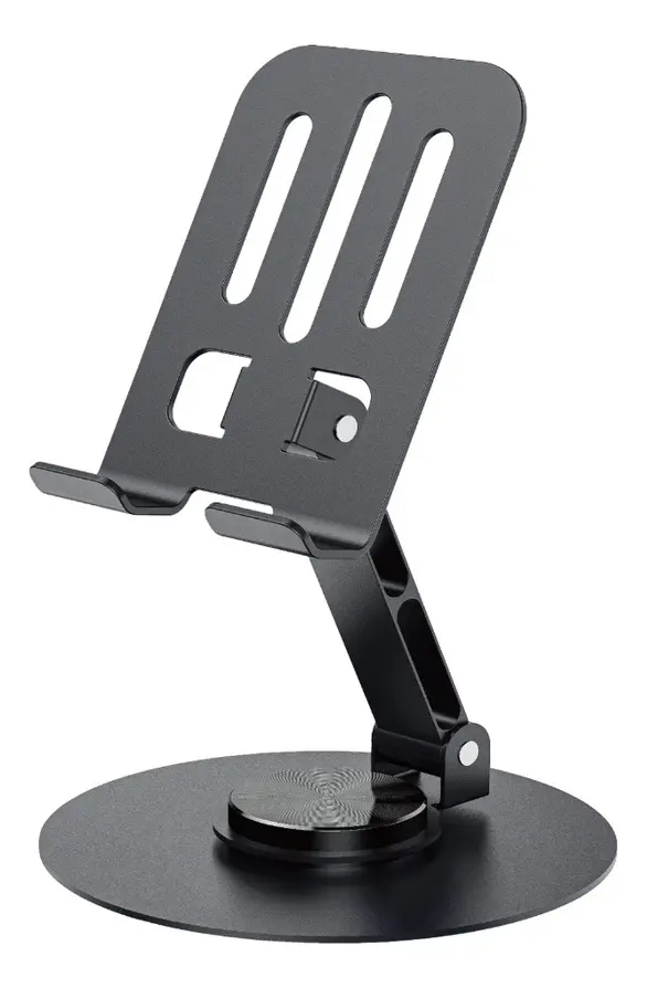 SUPORTE CELULAR E TABLET BASE DE MESA DOBRAVEL GIRATORIO LEY-2177