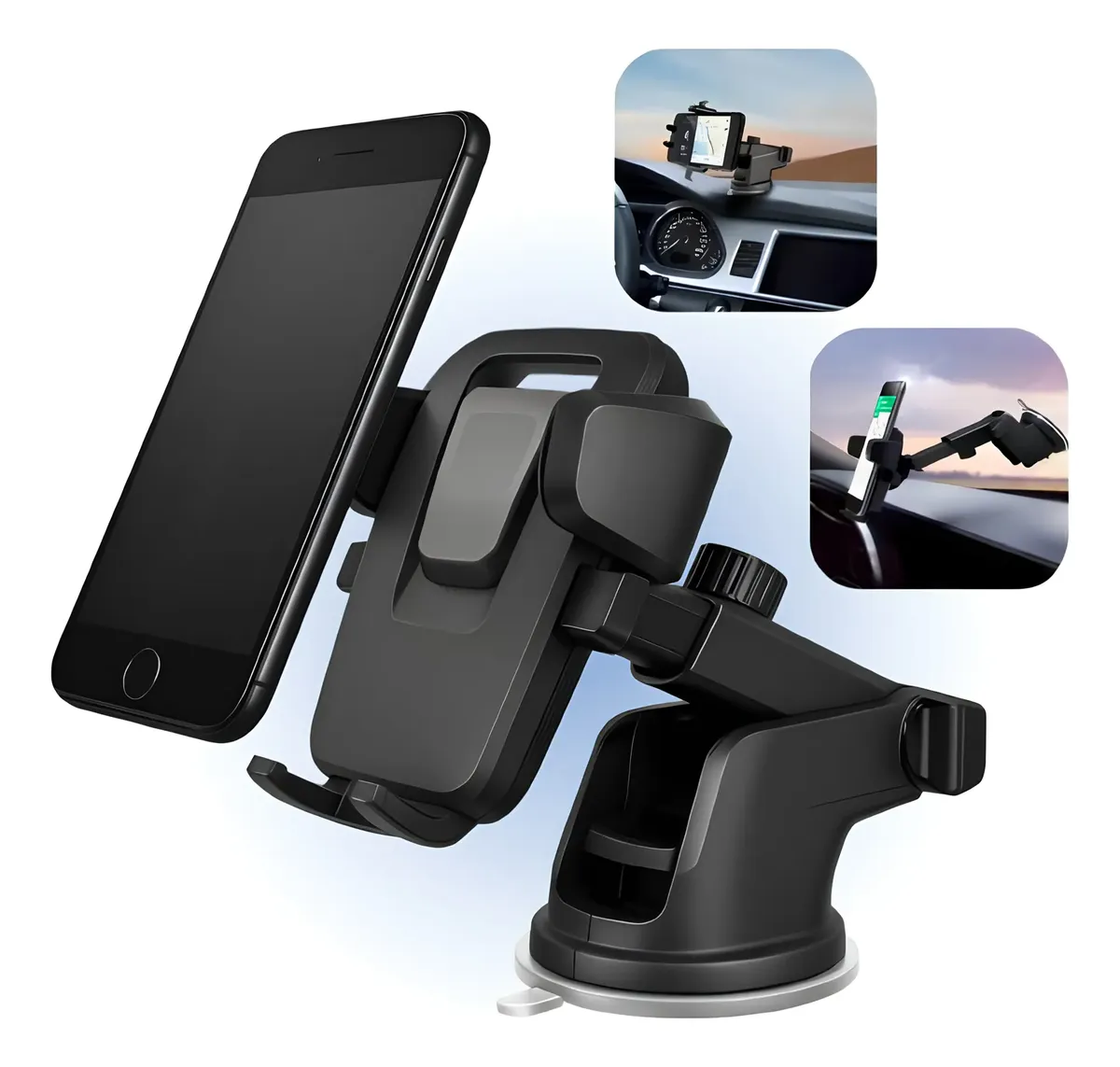 SUPORTE UNIVERSAL CELULAR REGULAGEM 360º SUCÇAO 7CM ZJ-02