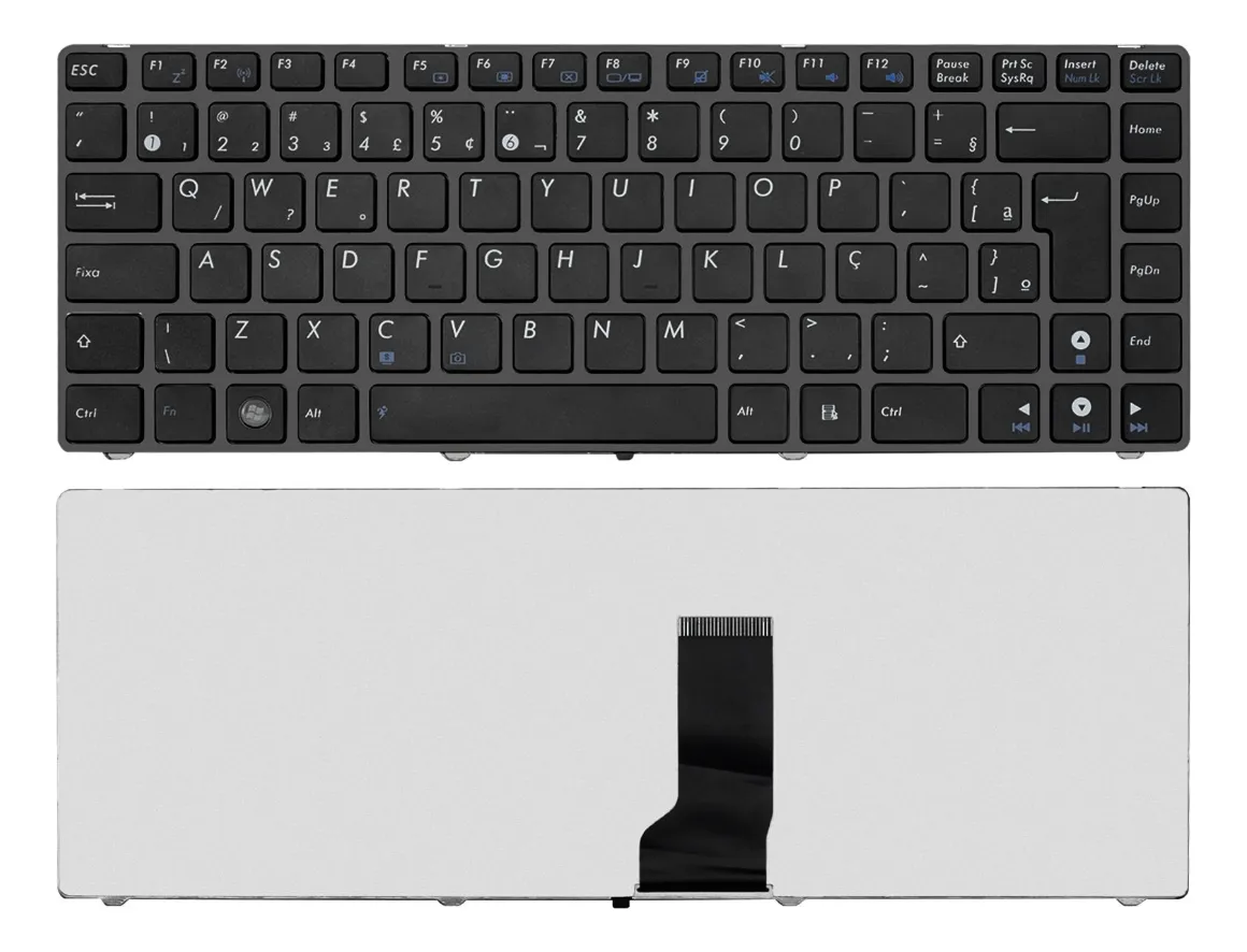 TECLADO NOTEBOOK ASUS K42 UL30 PRETO BR - DESIGNADO PARA ASUS K43E NR SERIE: 2463204 /