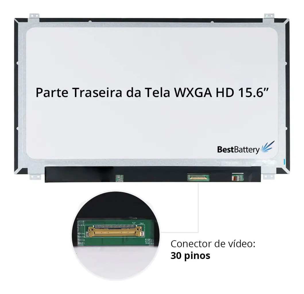 TELA NOTEBOOK 15.6" LCD LED SLIM B156XW04-V.8 30P BESTBATTERY